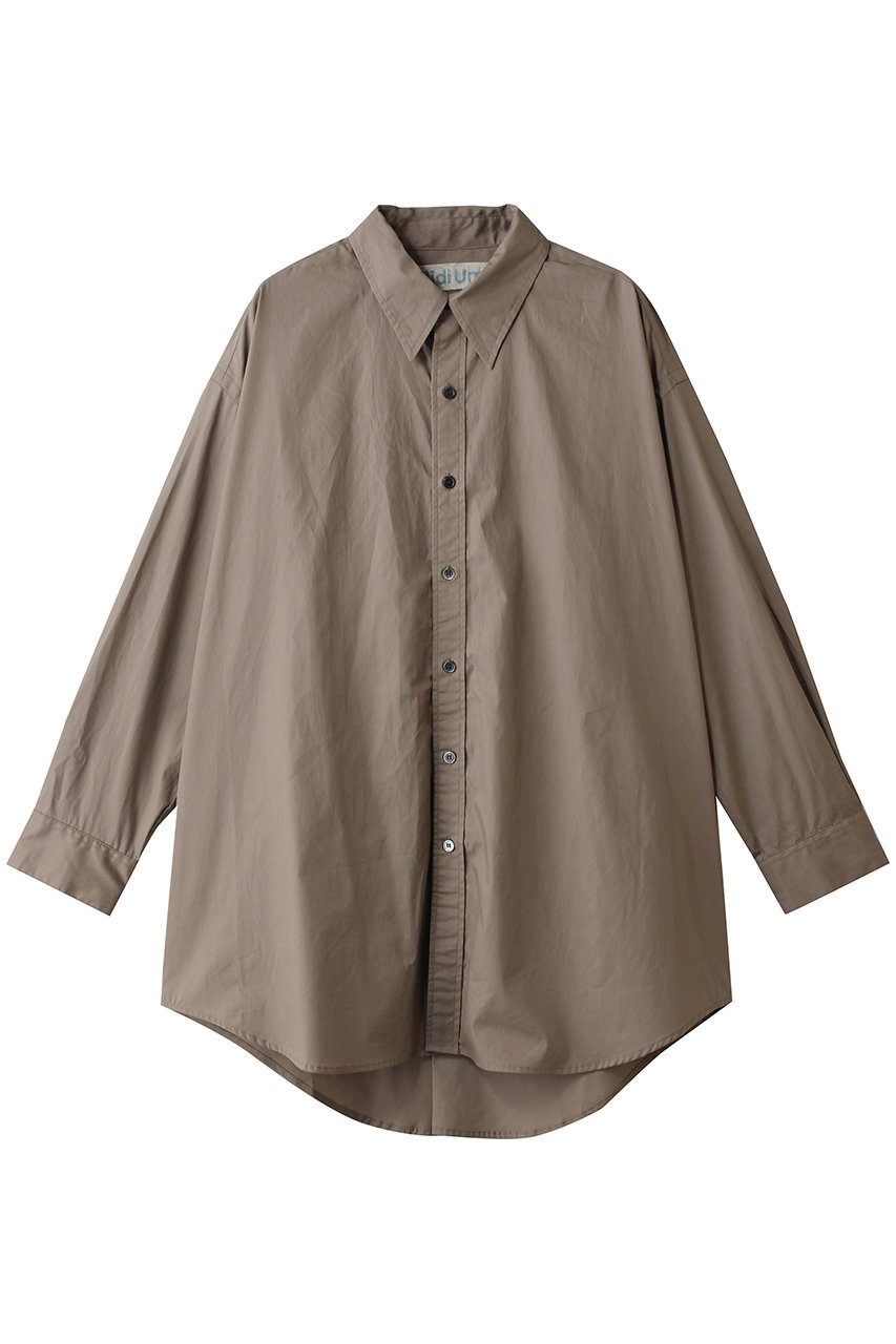 ミディウミ/MidiUmiのover sized shirt シャツ(brown/3-730289)