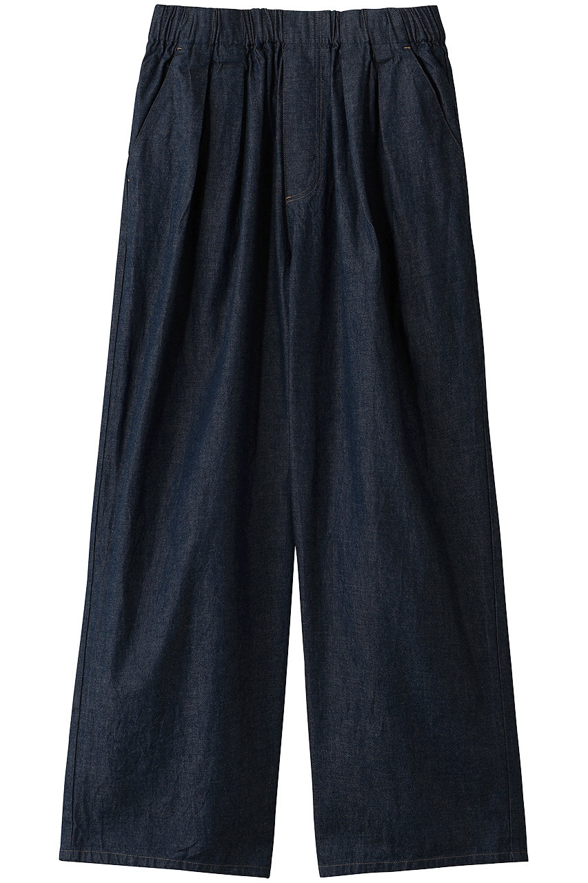 ミディウミ/MidiUmiのdenim wide tuck PT パンツ(navy/3-760282)