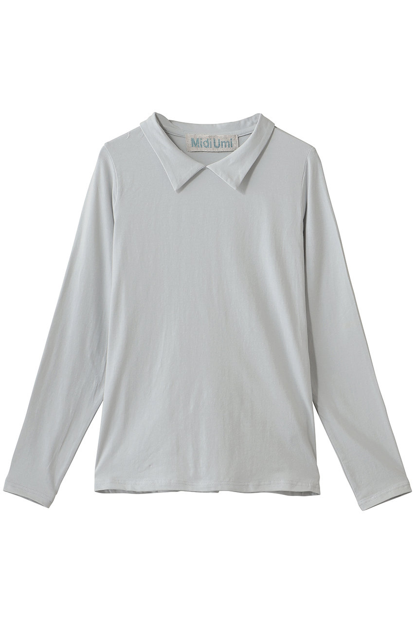ミディウミ/MidiUmiのshirt collar PO プルオーバー(l.gray/3-71892663)