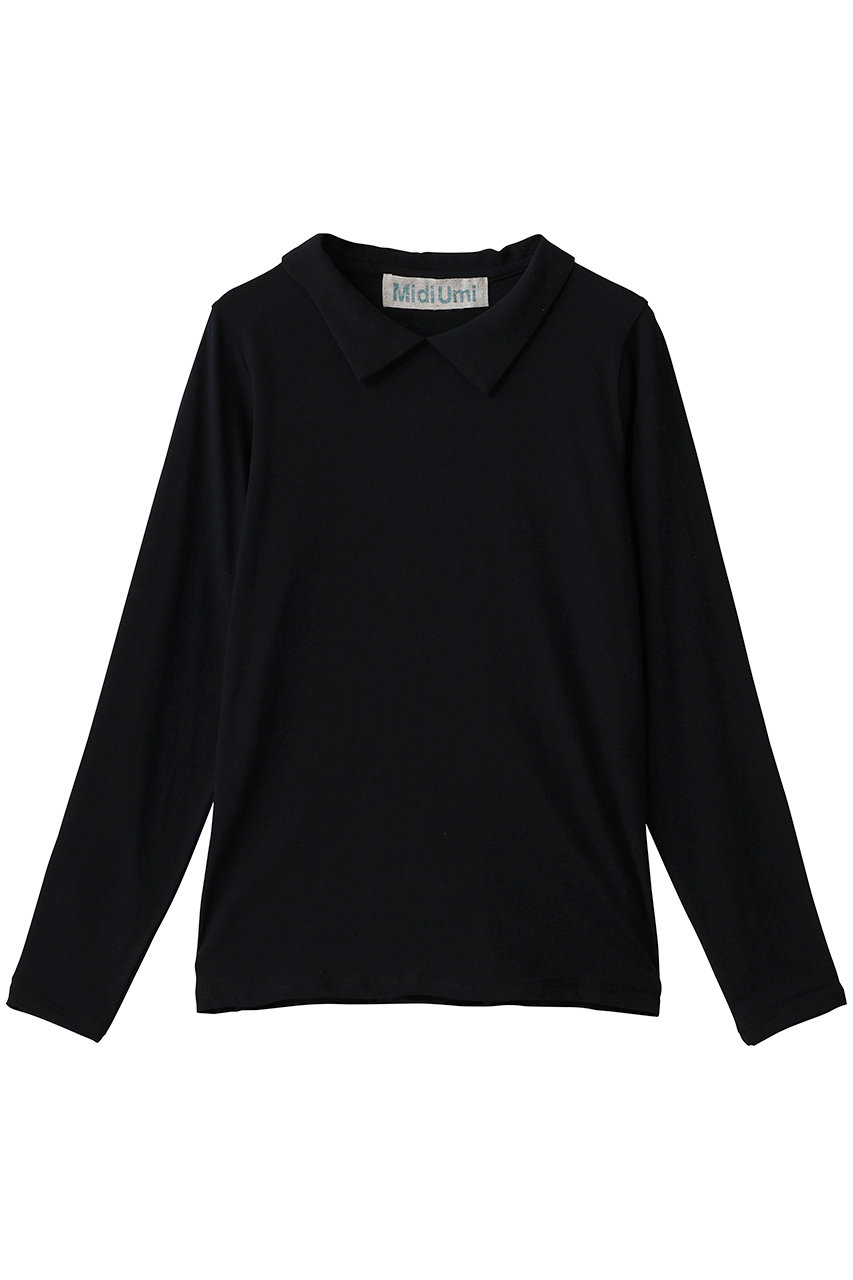 ミディウミ/MidiUmiのshirt collar PO プルオーバー(black/3-71892663)