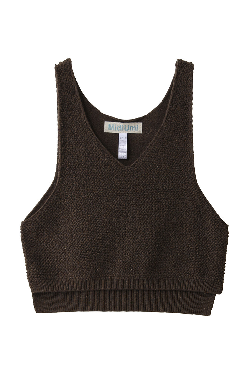 ミディウミ/MidiUmiのpile boa knit vest ベスト(brown/3-72994763)