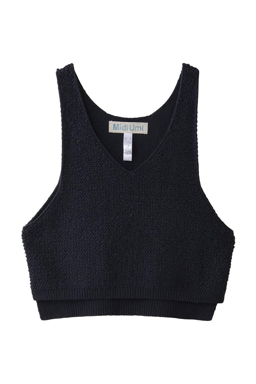 ミディウミ/MidiUmiのpile boa knit vest ベスト(navy/3-72994763)