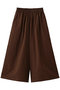 wide easy cropped PT パンツ ミディウミ/MidiUmi brown