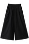 wide easy cropped PT パンツ ミディウミ/MidiUmi black