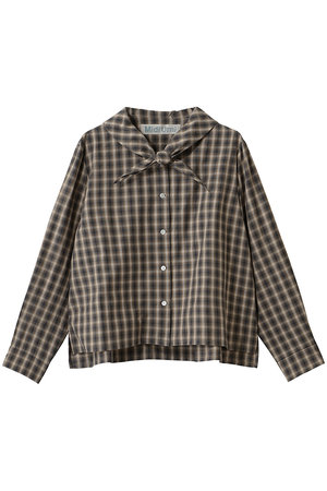 ミディウミ/MidiUmiのscarf like short shirt シャツ(110400/110403)