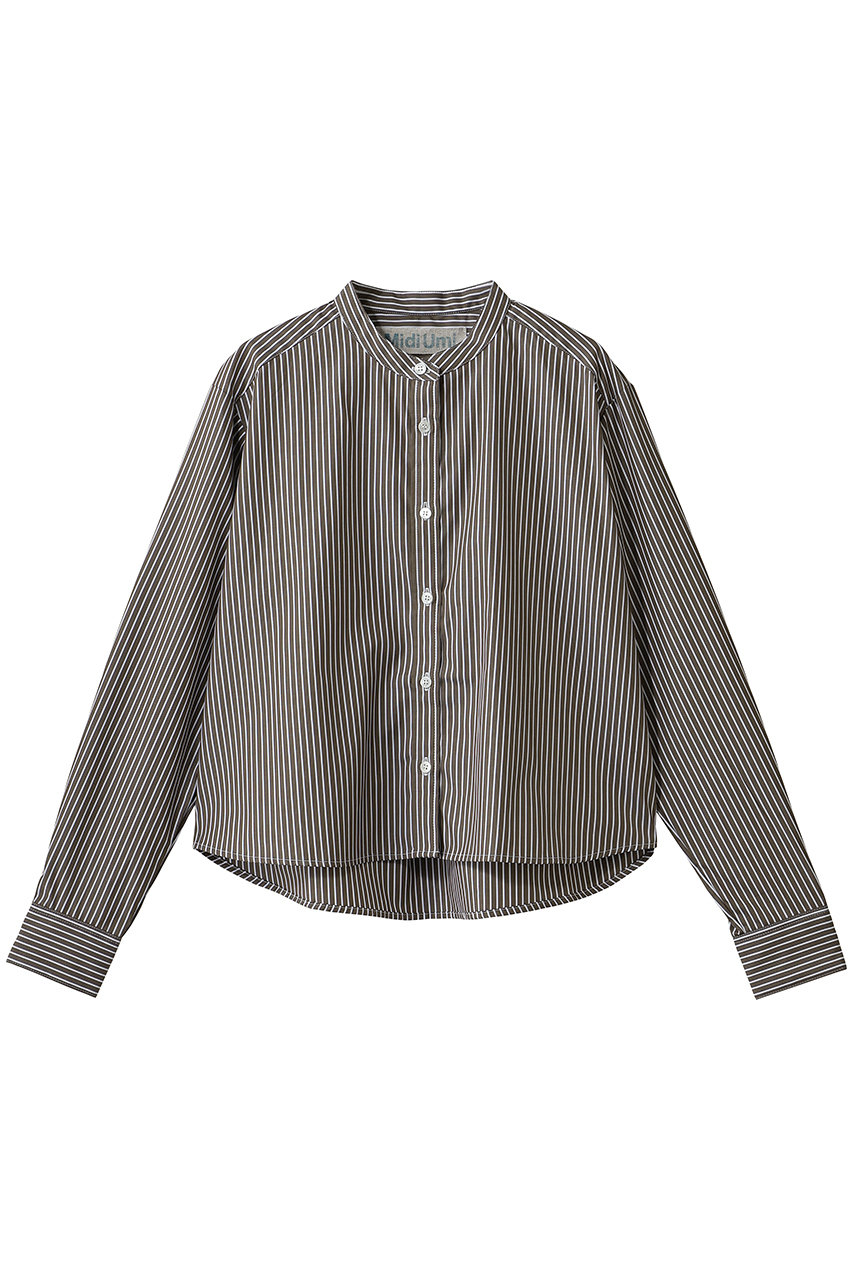 ミディウミ/MidiUmiのpatterned short shirt シャツ(brown/1-73010763)