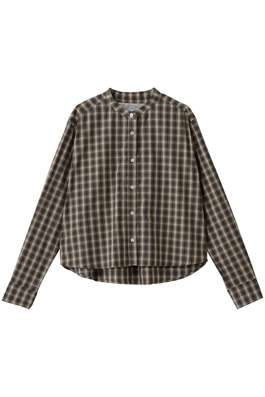 ミディウミ/MidiUmiのpatterned short shirt シャツ(brownA/1-73010763)