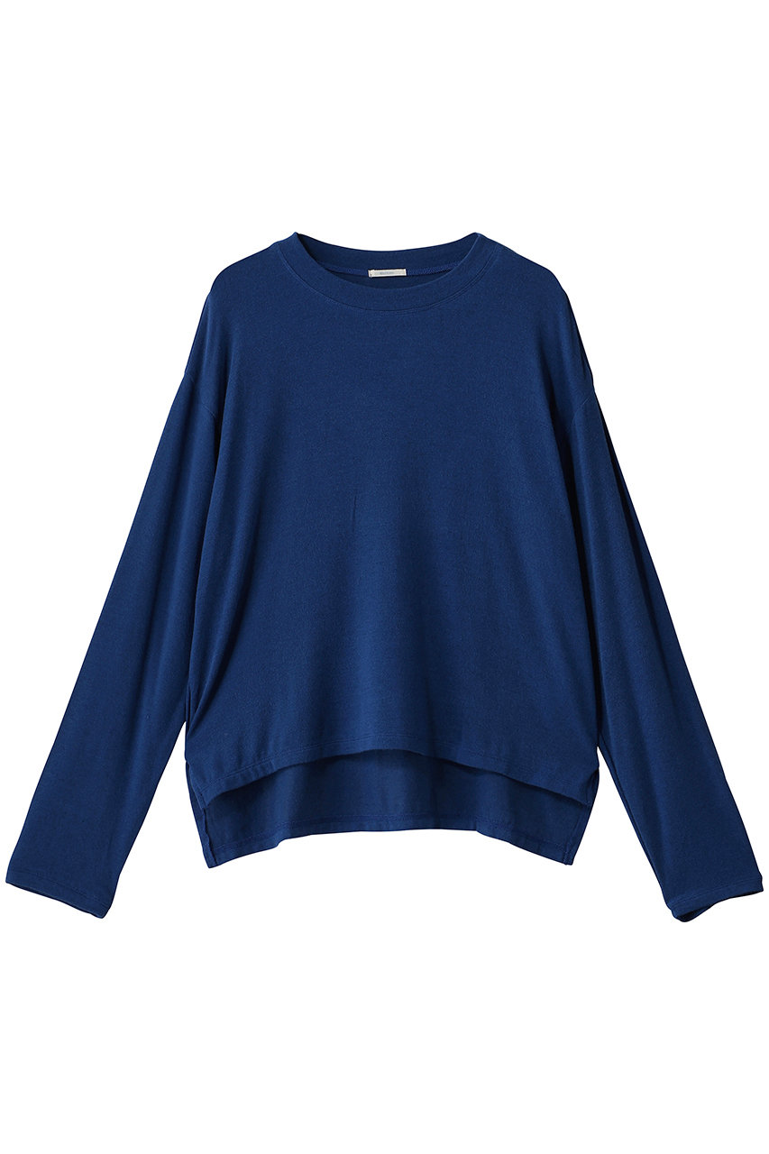 ミディウミ/MidiUmiのsmooth wool blend P/O プルオーバー(blue/3-710305)