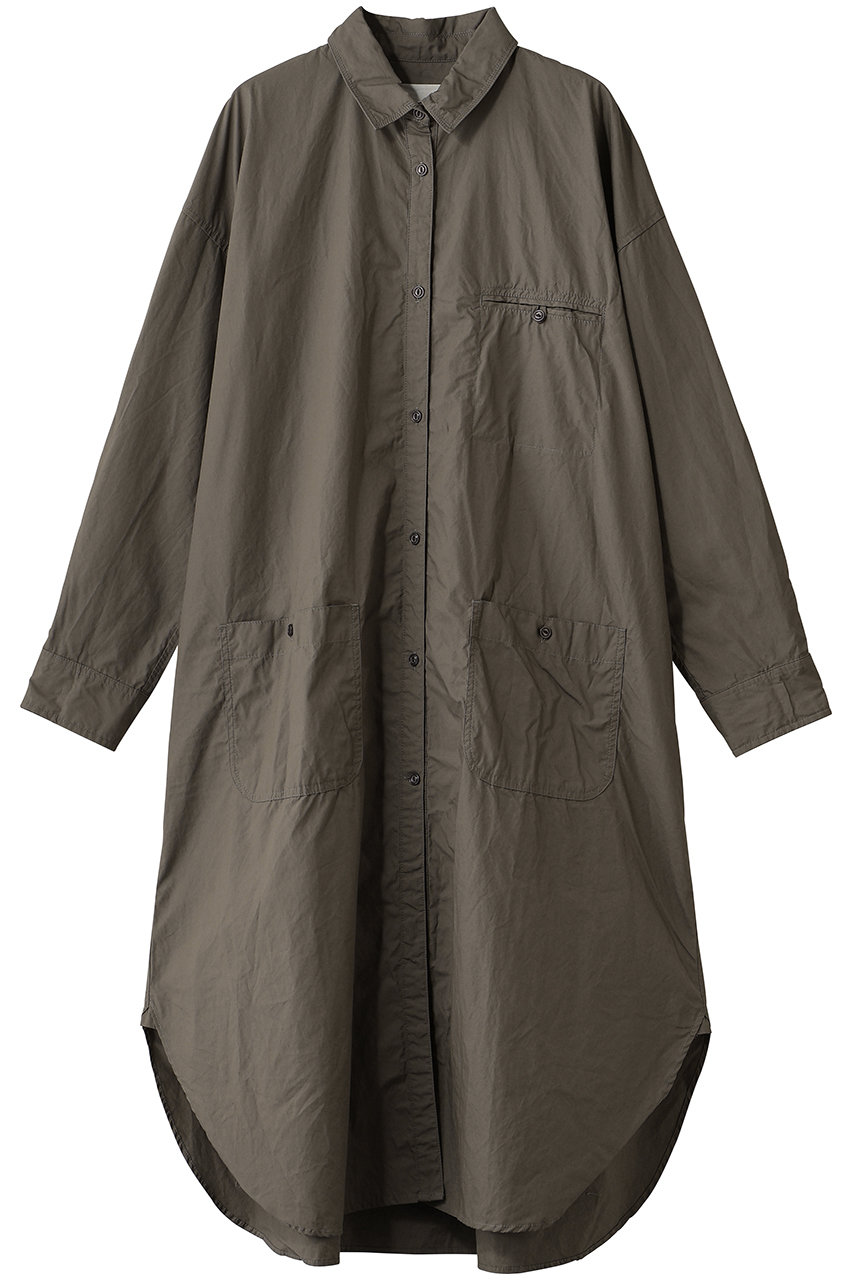 ミディウミ/MidiUmiのwork shirt coat OP ワンピース(khaki/3-750269)