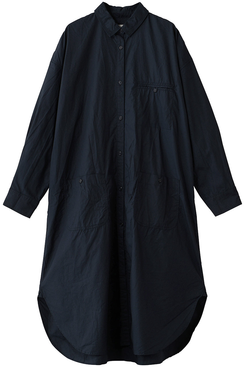ミディウミ/MidiUmiのwork shirt coat OP ワンピース(navy/3-750269)