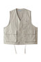 utility vest ベスト ミディウミ/MidiUmi beige