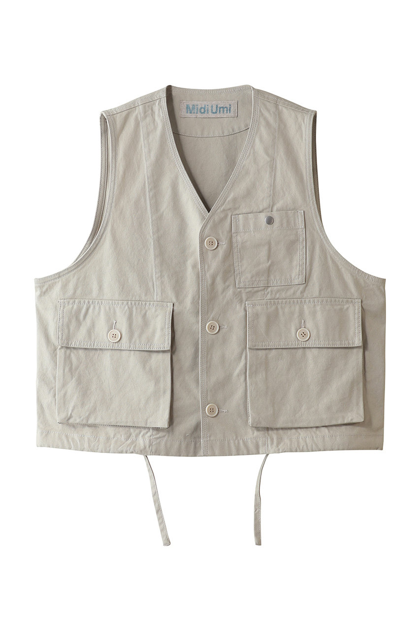ミディウミ/MidiUmiのutility vest ベスト(beige/3-730270)