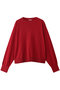crew neck knit PO プルオーバー ミディウミ/MidiUmi red