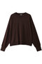 crew neck knit PO プルオーバー ミディウミ/MidiUmi brown