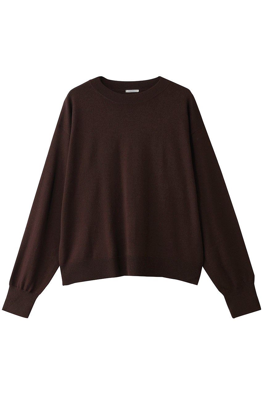 ミディウミ/MidiUmiのcrew neck knit PO プルオーバー(brown/3-720279)