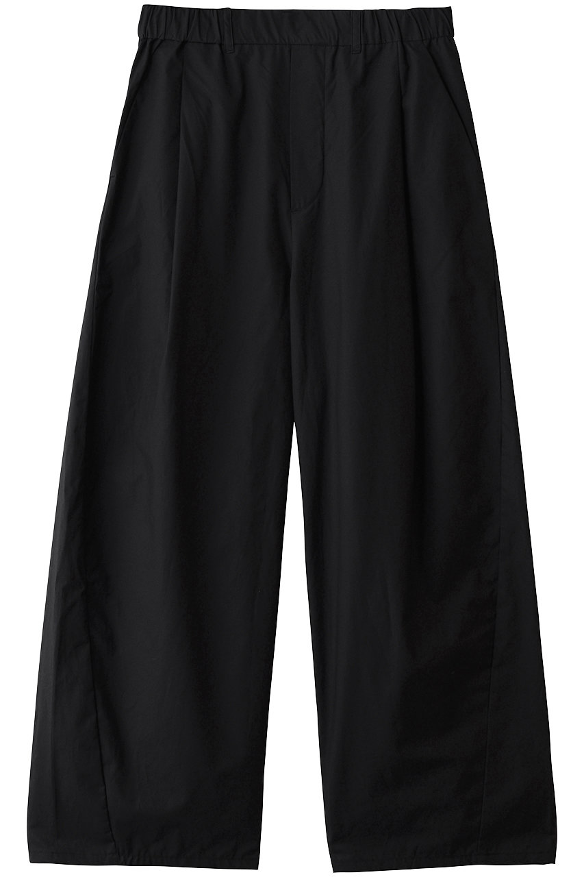 MidiUmi wide tuck PT パンツ (black, F) ミディウミ ELLE SHOP