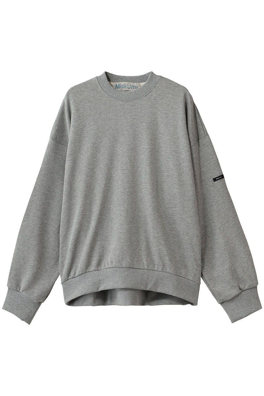 MidiUmi wide sweat PO プルオーバー (gray, F) ミディウミ ELLE SHOP
