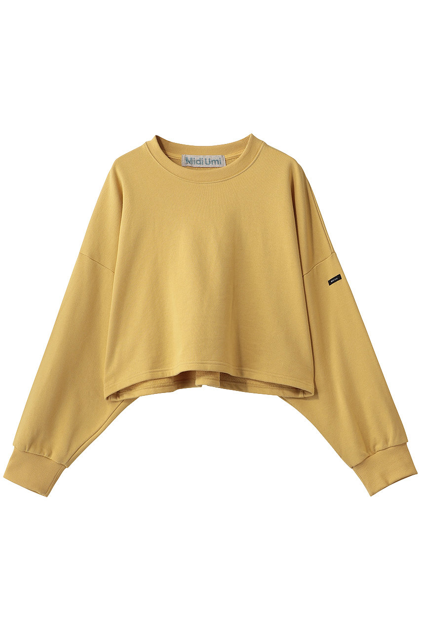 MidiUmi short sweat P/O プルオーバー (yellow, F) ミディウミ ELLE SHOP