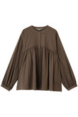 gathered flare shirt シャツ