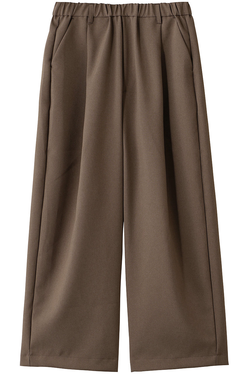 MidiUmi comfort wide easy PT パンツ (brown, F) ミディウミ ELLE SHOP