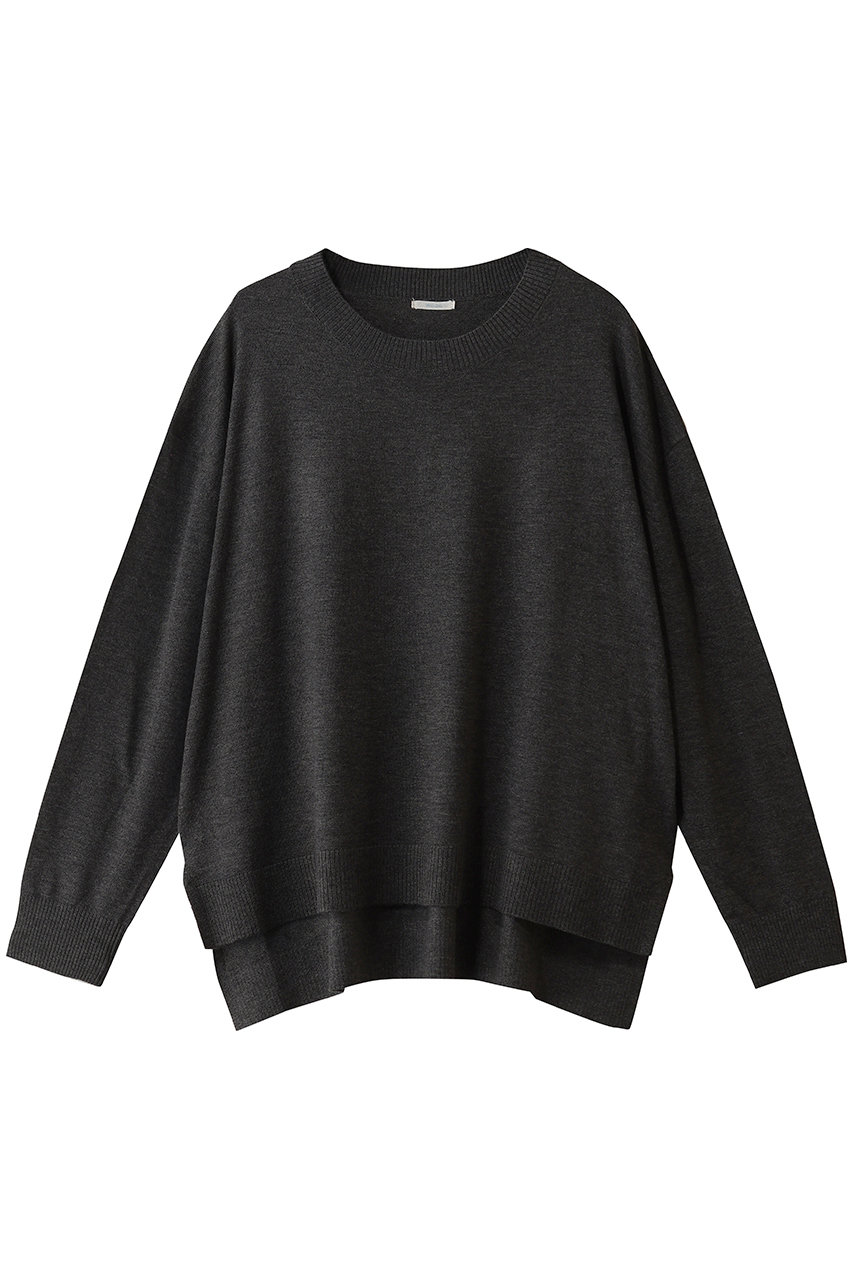 MidiUmi wide knit PO プルオーバー (c.gray, F) ミディウミ ELLE SHOP