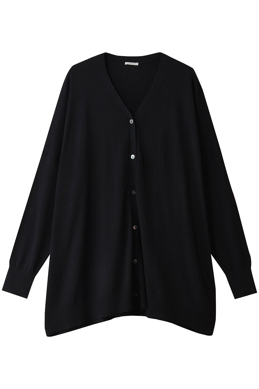 MidiUmi wide knit CD カーディガン (black, F) ミディウミ ELLE SHOP