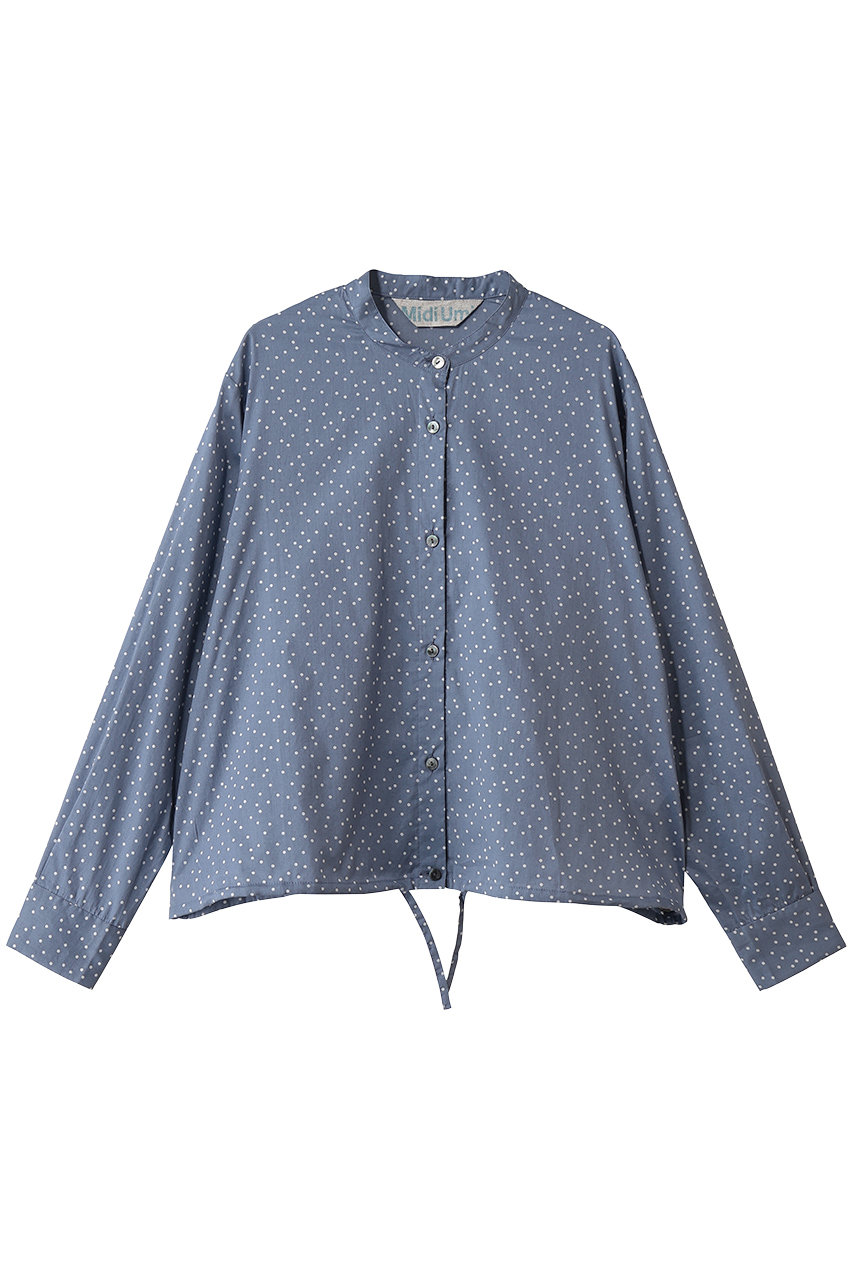 MidiUmi baloon dot shirt シャツ (l.blue, F) ミディウミ ELLE SHOP