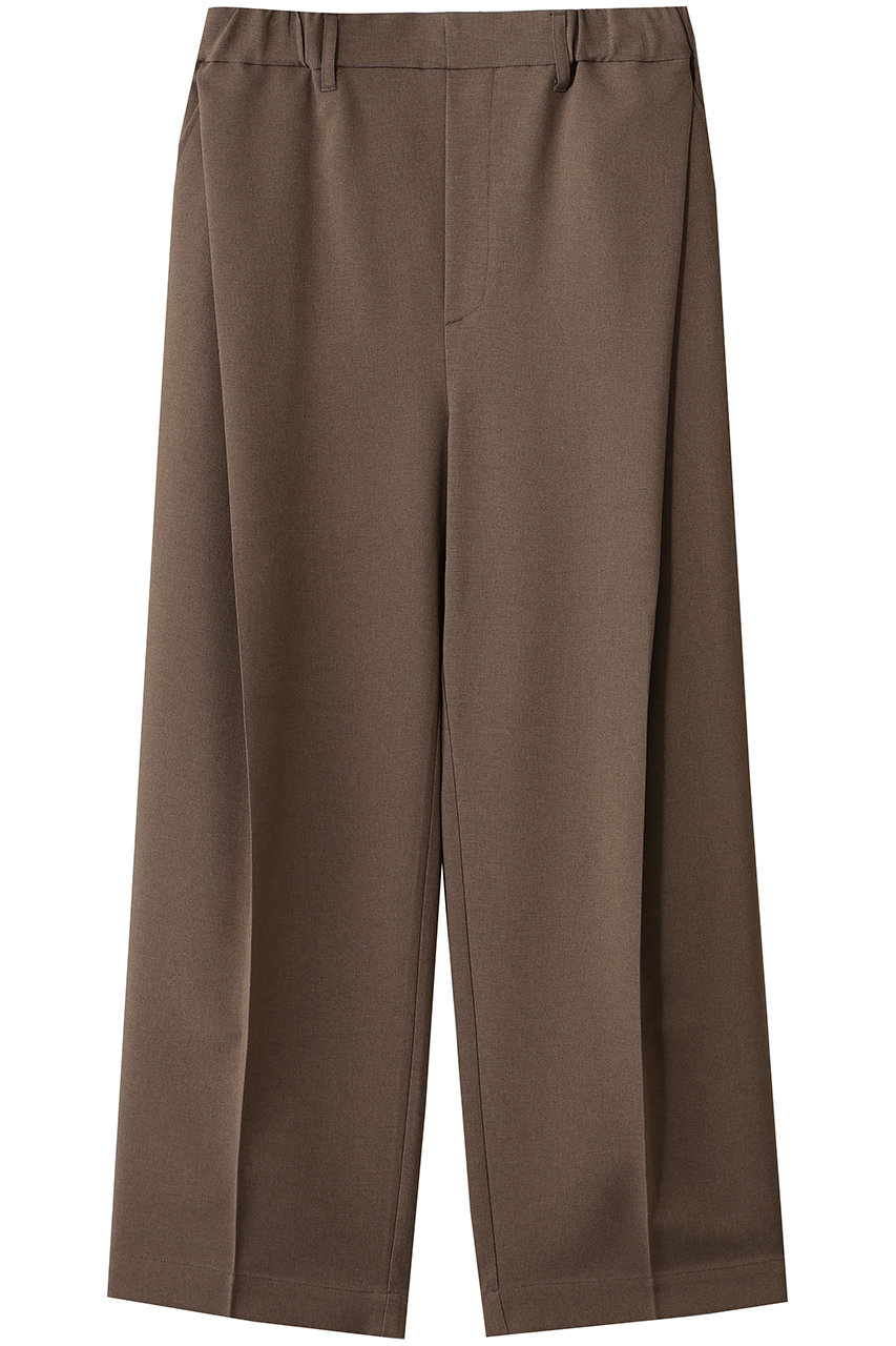 MidiUmi comfort wide tapered PT パンツ (brown, F) ミディウミ ELLE SHOP