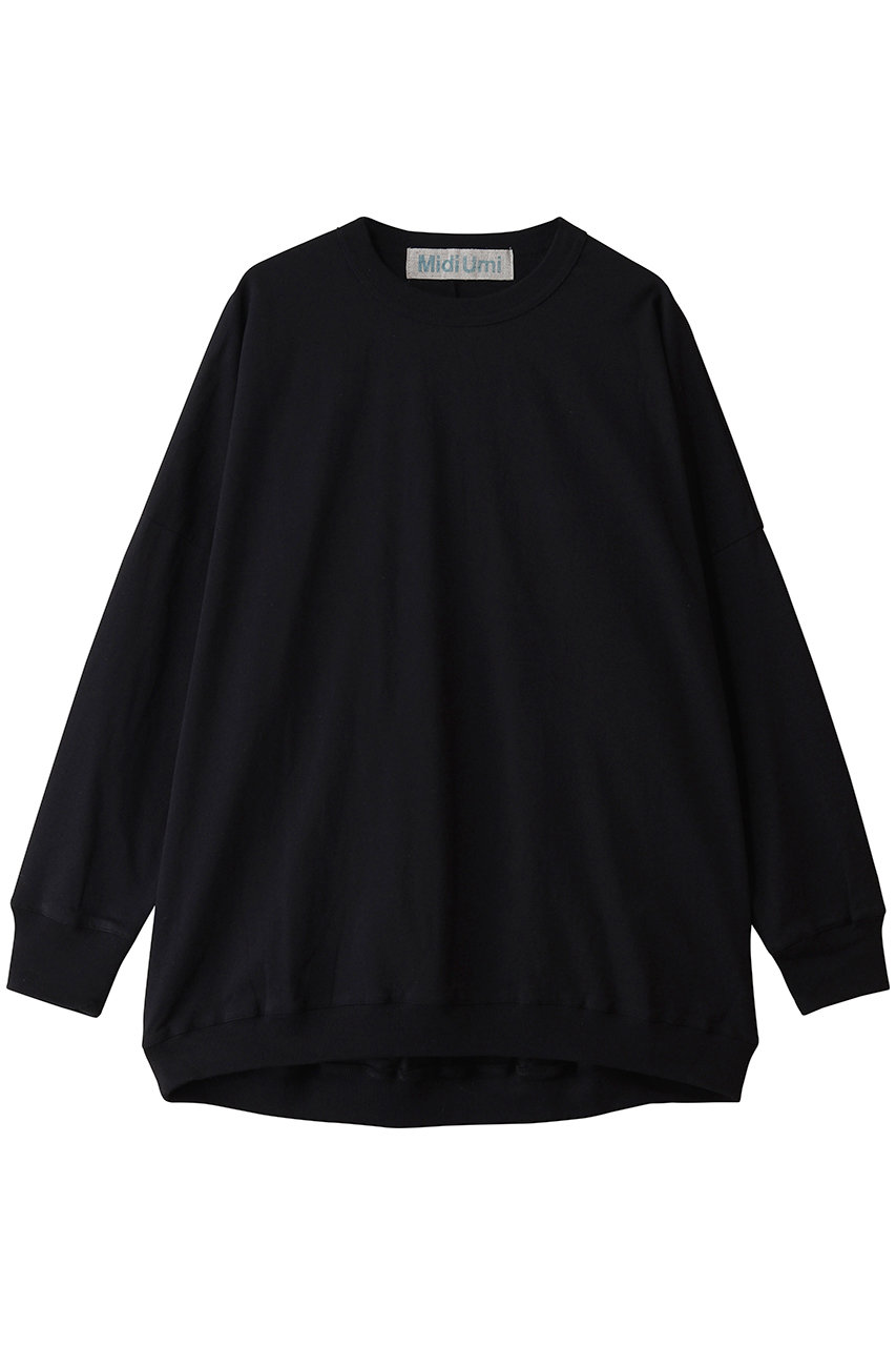 MidiUmi cocoon T-shirt Tシャツ (black, F) ミディウミ ELLE SHOP