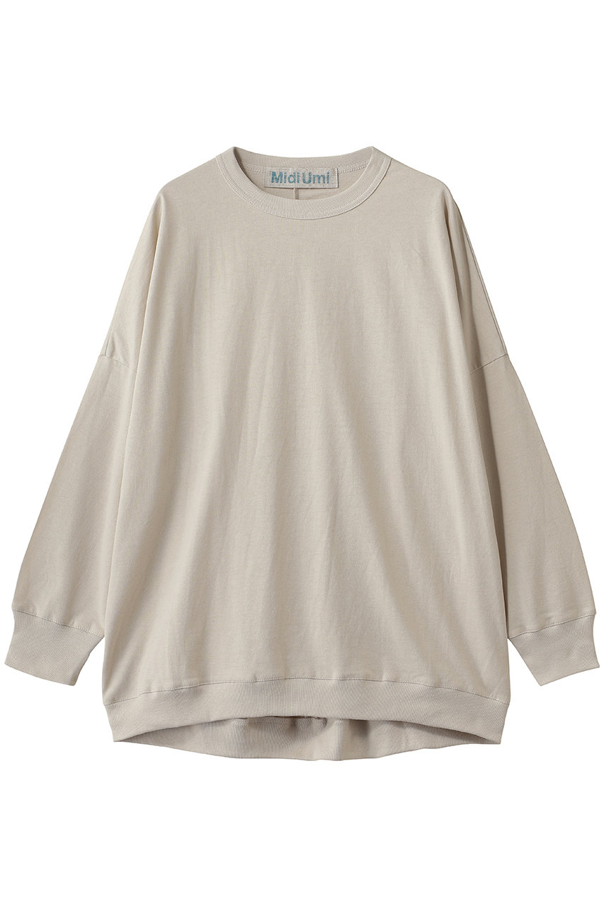 MidiUmi cocoon T-shirt Tシャツ (beige, F) ミディウミ ELLE SHOP