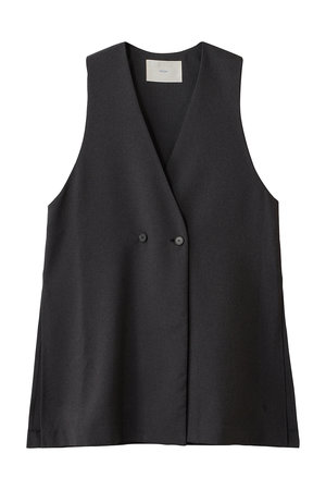 ミディウミ/MidiUmiのcomfort long gilet ジレ(110800/110806)