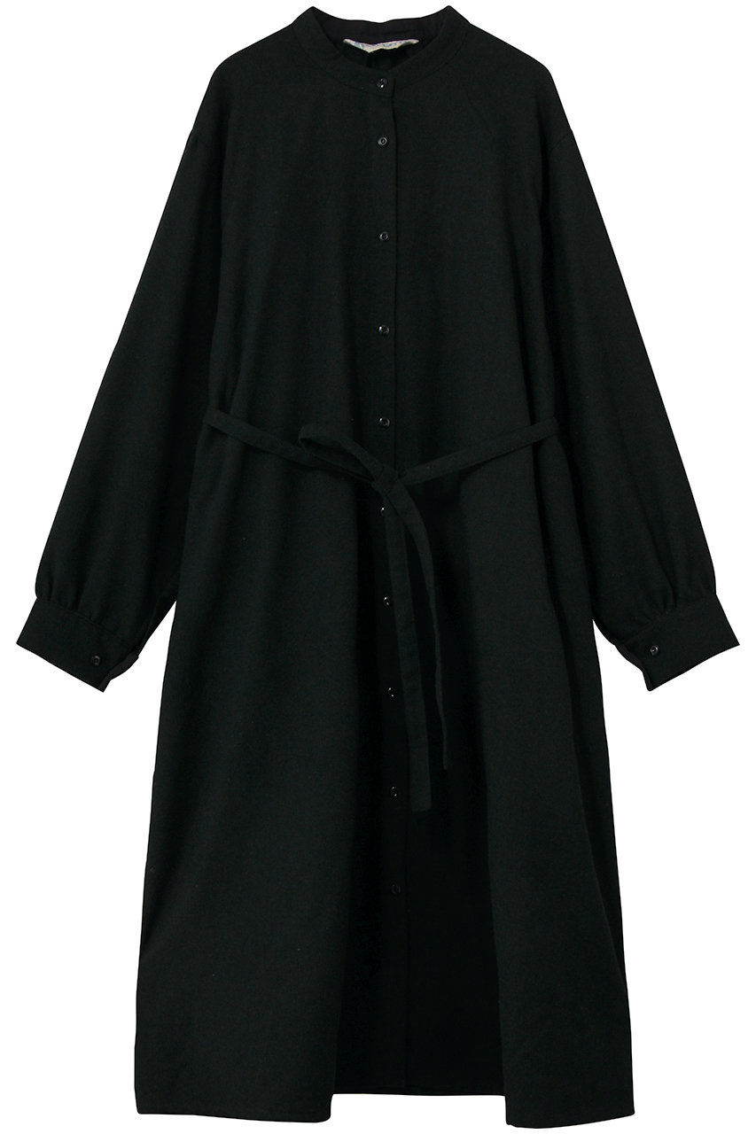 MidiUmi stand collar coat OP ワンピース (green, F) ミディウミ ELLE SHOP