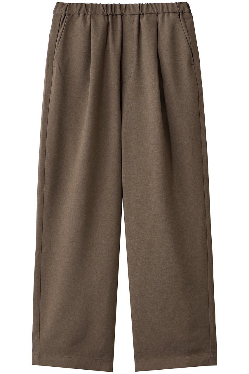 MidiUmi comfort straight easy PT パンツ (brown, F) ミディウミ ELLE SHOP