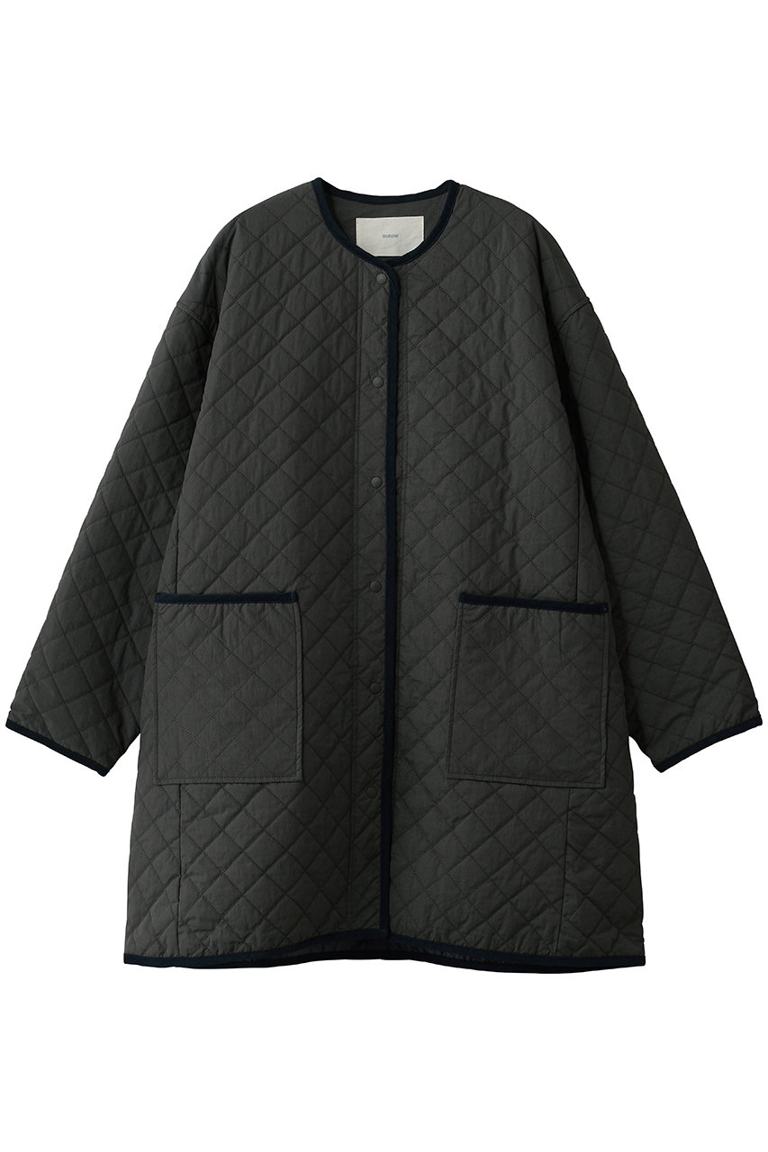 MidiUmi quilting long coat コート (c.gray, F) ミディウミ ELLE SHOP
