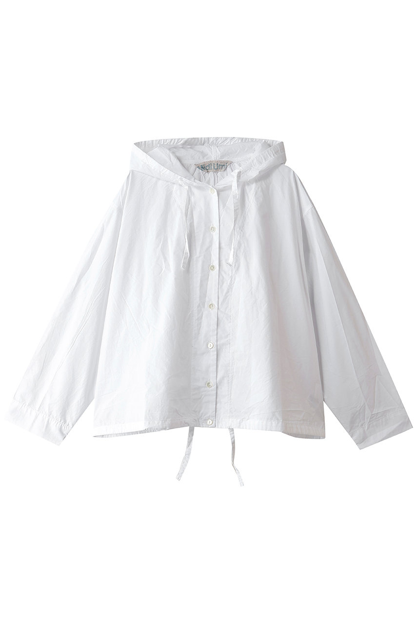 MidiUmi shirt hooded blouson ブルゾン (off white, F) ミディウミ ELLE SHOP