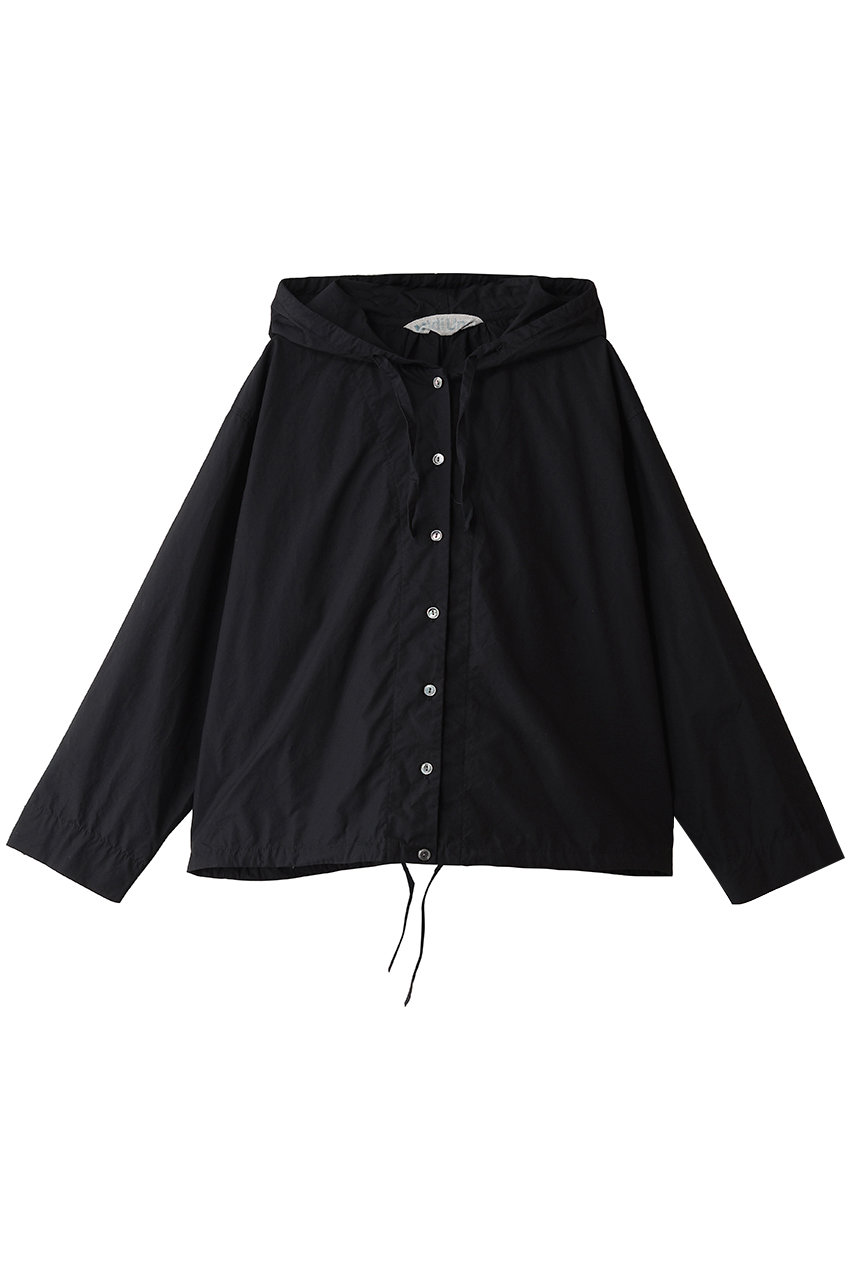 MidiUmi shirt hooded blouson ブルゾン (black, F) ミディウミ ELLE SHOP