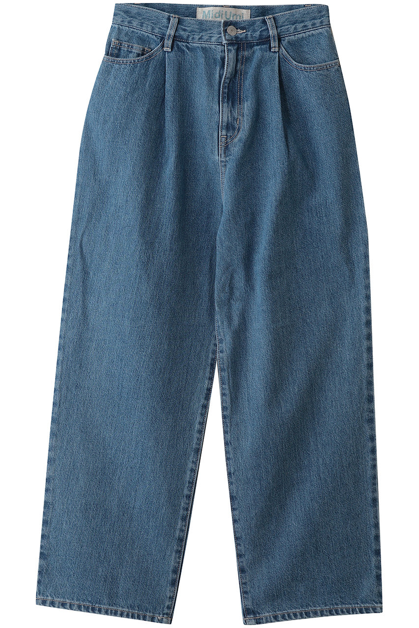 MidiUmi highwaist tuck denim デニム (blue, 1) ミディウミ ELLE SHOP