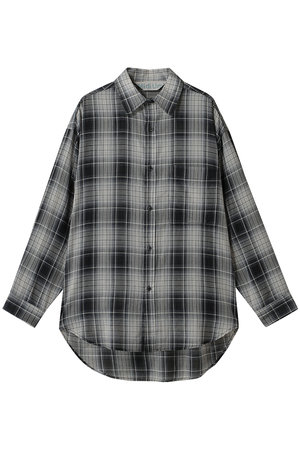 ミディウミ/MidiUmiのsheer check wide shirt シャツ(110400/110403)