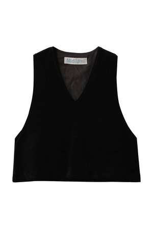 ミディウミ/MidiUmiのvelour flare vest ベスト(110800/110806)