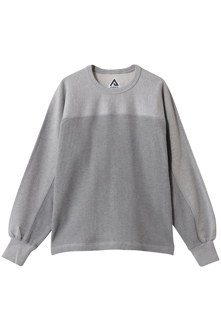 フェニックス/PHENIXの【MEN】WAFFLE CREW NECK SWEAT(gray/PO-26003-T)