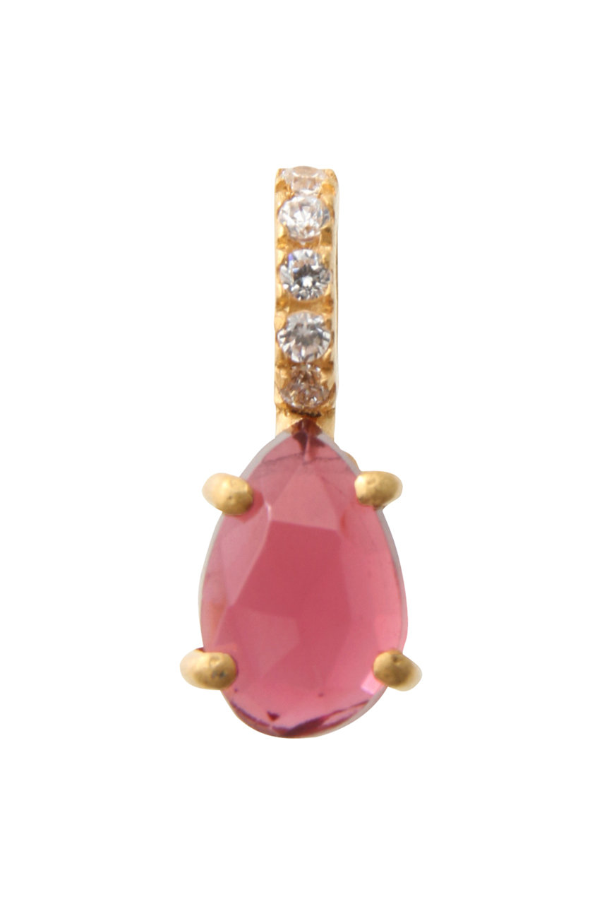 クイ/Kui Co.のロードライトガーネット チャーム(レッド/RAW-CM595)