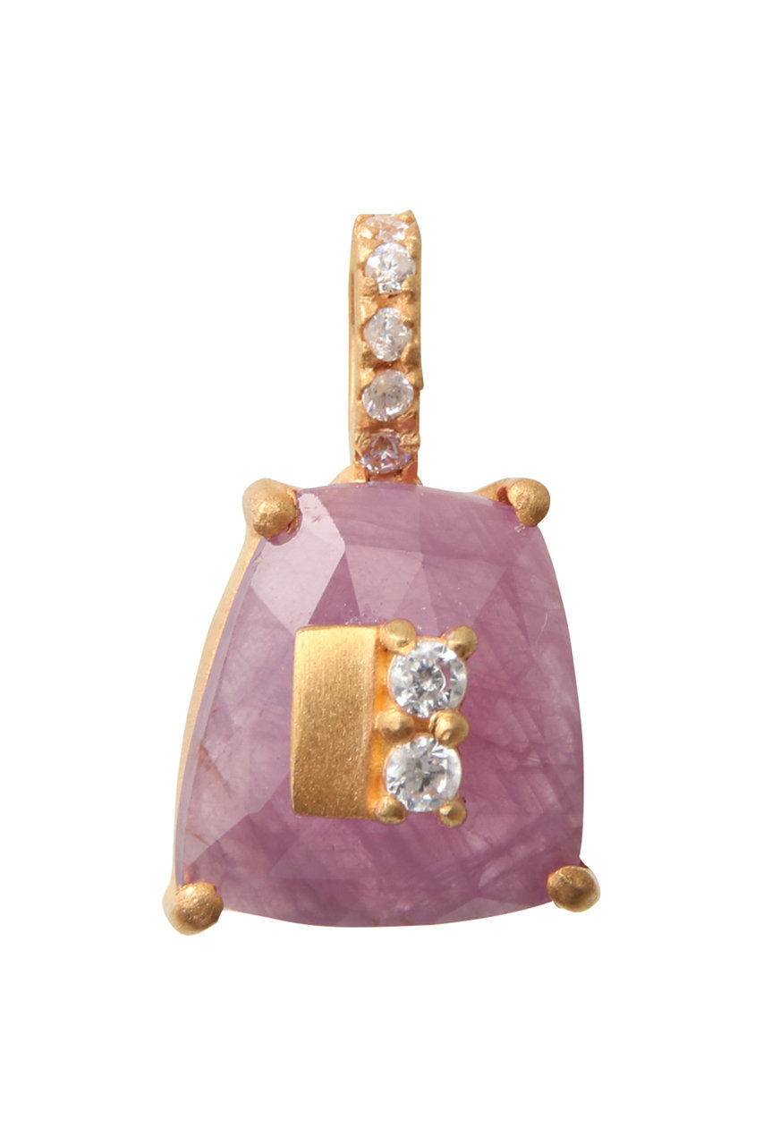 クイ/Kui Co.のサファイア チャーム(パープル/RAW-CM781)