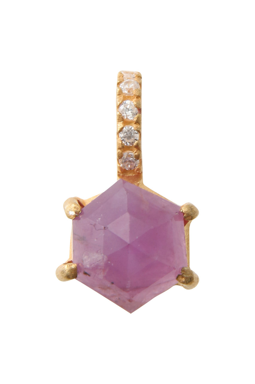 クイ/Kui Co.のサファイア チャーム(パープル/RAW-CM782)