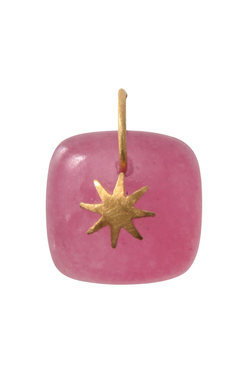 クイ/Kui Co.のカルセドニー チャーム with Star(レッド/LIN-CM250)