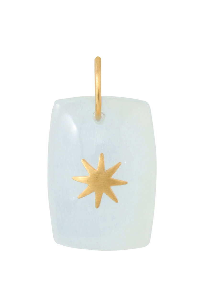 クイ/Kui Co.のアクアマリン チャーム with Star(ライトブルー/LIN-CM145)