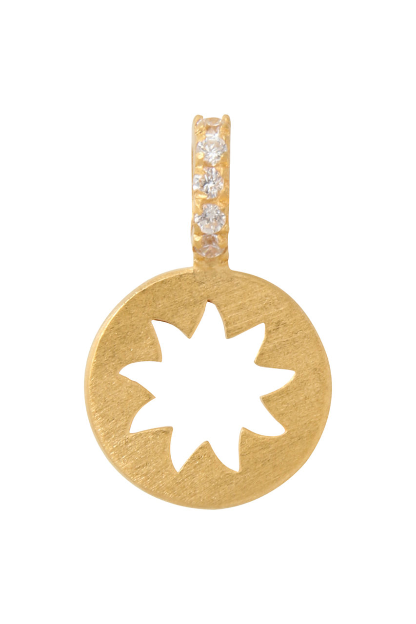 クイ/Kui Co.のジルコニア メタルチャーム(ホワイト/RAW-CM449)