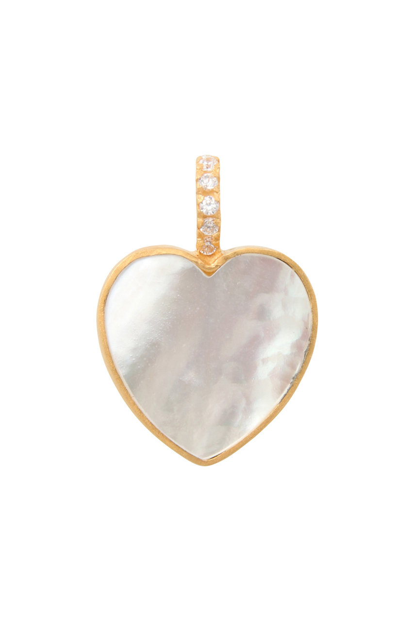 クイ/Kui Co.のミニハート チャーム(ホワイト/FRA-CM006)