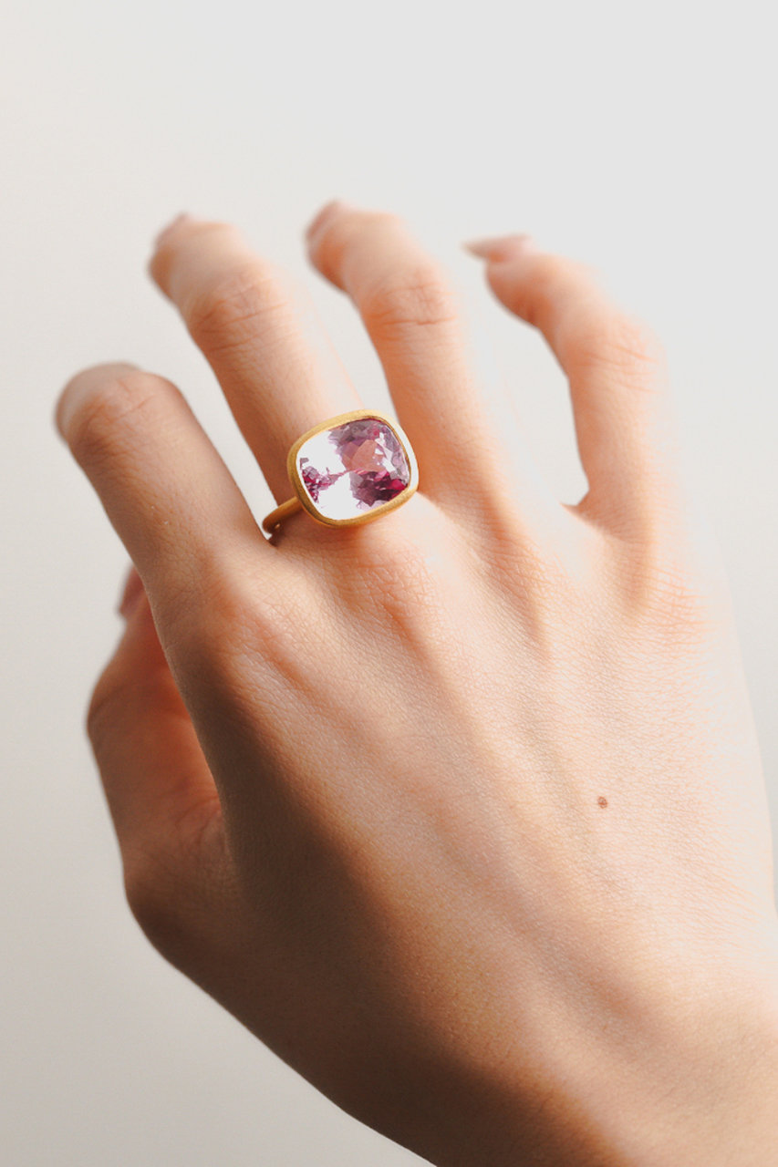 Kui Co.(クイ)｜サファイア リング/ピンク の通販｜ELLESHOP・(エル