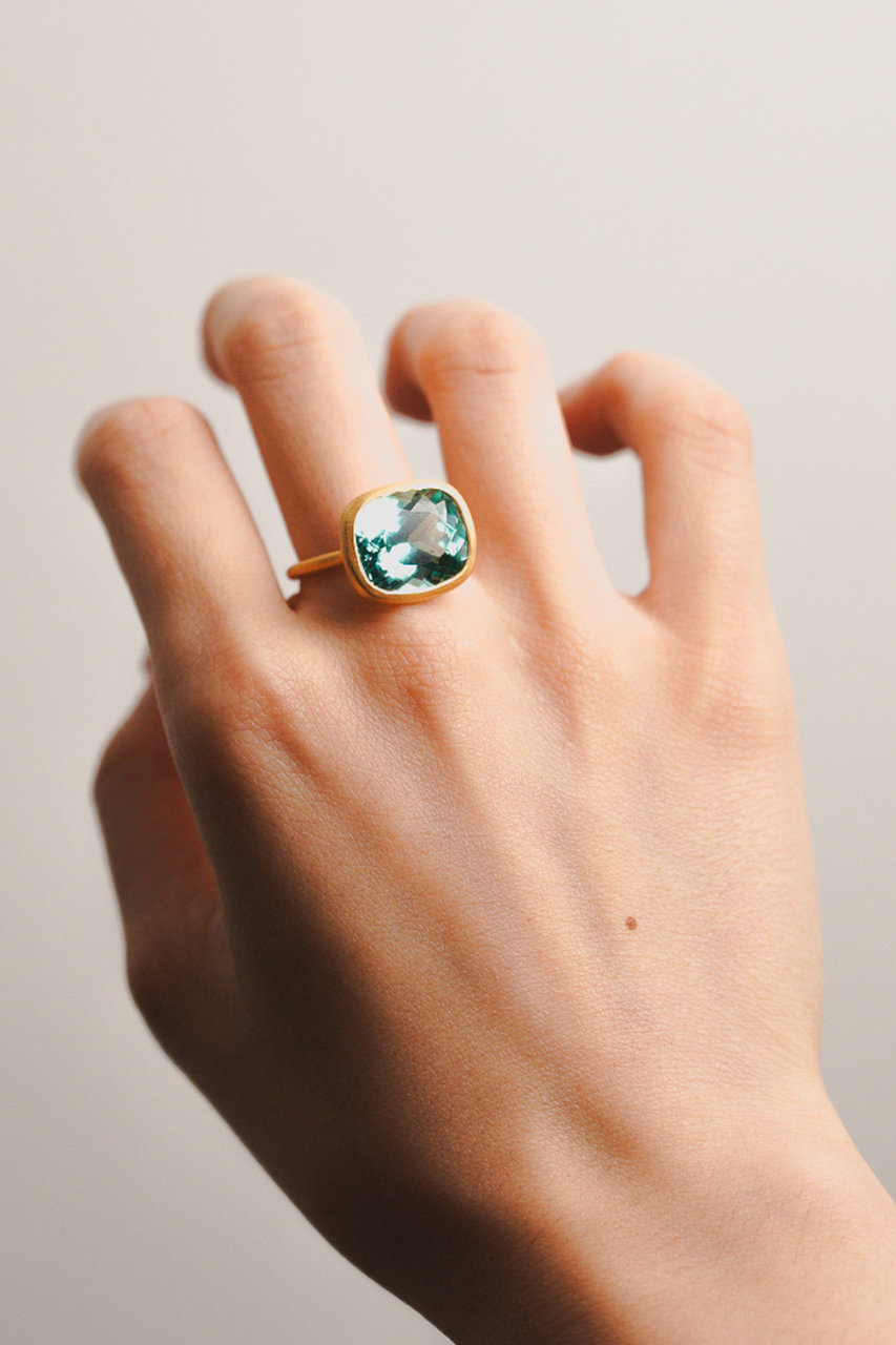 Kui Co.(クイ)｜サファイア リング/グリーン の通販｜ELLESHOP・(エル