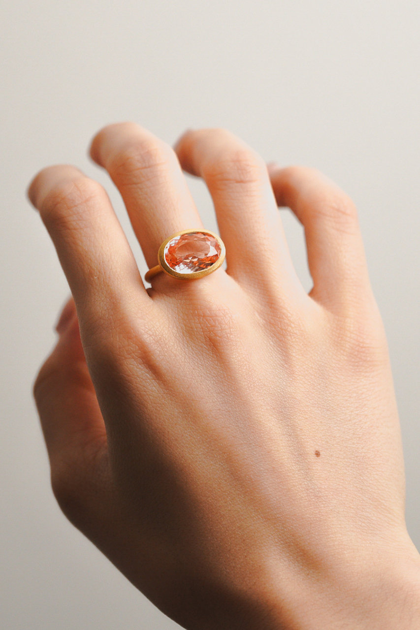 Jennifer Curtisイタリア産コーラル(coral)リング極美品20号 Kui Co.(クイ)｜サファイア リング/オレンジ の通販｜ELLESHOP・(エル